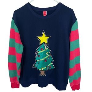Christmas Ugly Sweater‎ Womens Extra Large XL Blue Ugly Sweatshirt